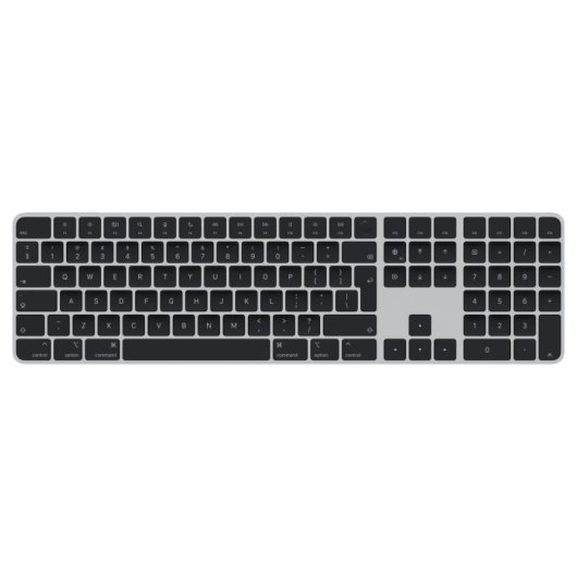 Apple Magic Keyboard Teclado Universal USB + Bluetooth Teclado Inglés Plata, Negro