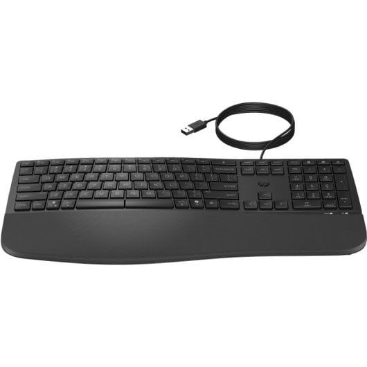 HP 485 Comfort Wired Keyboard teclado Oficina USB Negro