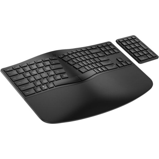 HP 965 Ergonomic Wireless Keyboard teclado Hogar RF Wireless + Bluetooth Negro