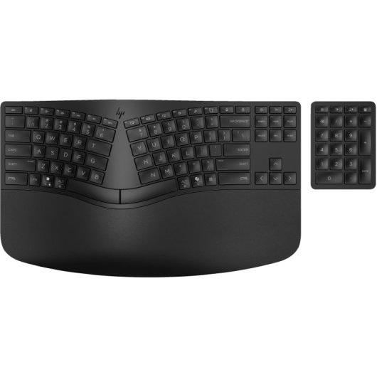 HP 965 Ergonomic Wireless Keyboard teclado Hogar RF Wireless + Bluetooth Negro