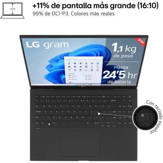 LG Gram 16Z90S-G.AP58F Intel Core Ultra 5 125H/16Go/1To SSD/16" (FR)