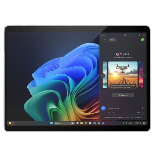 Microsoft Surface Pro 11 Copilot+ PC Qualcomm Snapdragon X1E-80-100/16GB/512GB SSD/13" Táctil Teclado Francés