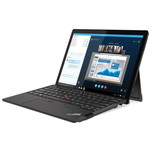 Lenovo ThinkPad X12 Detachable Intel Core Ultra 7 164U Hybrid (2-in-1) 31,2 cm (12.3") Touchscreen Full HD+ 16 GB LPDDR5x-SDRAM 512 GB SSD Wi-Fi 6E (802.11ax) Windows 11 Pro Schwarz