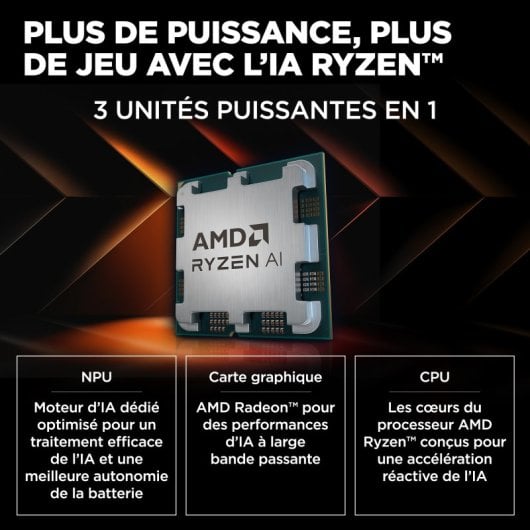 HP OMEN Ryzen 5 8645HS/16Go/512Go SSD/RTX 4050/17.3" FR AZERTY (17-db0101nf) Gaming