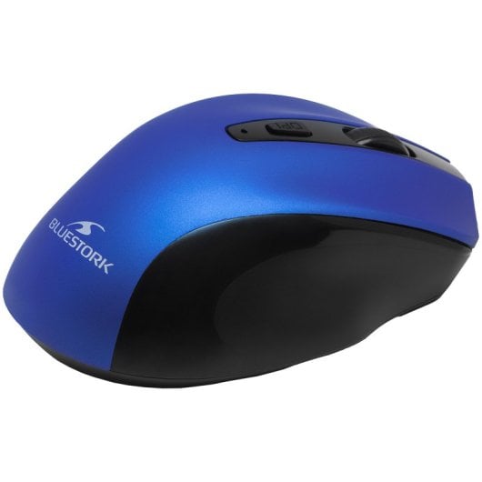 Bluestork Office 75 WL Ratón Óptico Inalámbrico Bluetooth 1600 DPI Azul