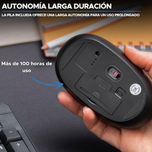 Mouse ottico wireless Bluestork Office 25 1600 DPI Nero