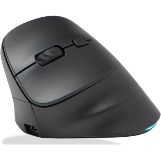Souris verticale sans fil ergonomique Bluestork Ergo Lumi pour gaucher, RGB, 2400 DPI, noire