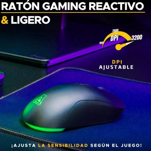 Die kabellose Gaming-Tastatur G-Lab Keyz Caesium TKL WL RGB Schwarz