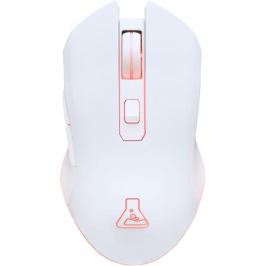 Mouse da gioco wireless RGB G-Lab Kult Helium WL 6400 DPI bianco