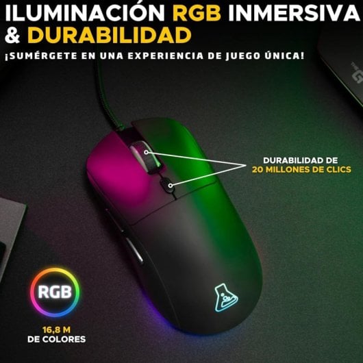 Mouse da gioco G-Lab Kult Cobalt 12800 DPI nero