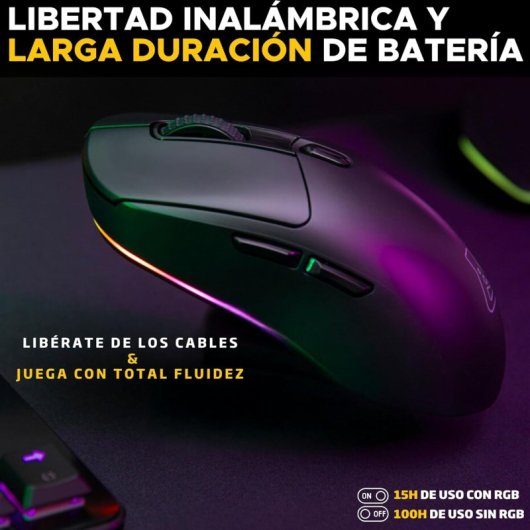 Die G-Lab Kult Titanium Wireless Gaming Mouse 12000DPI Schwarz