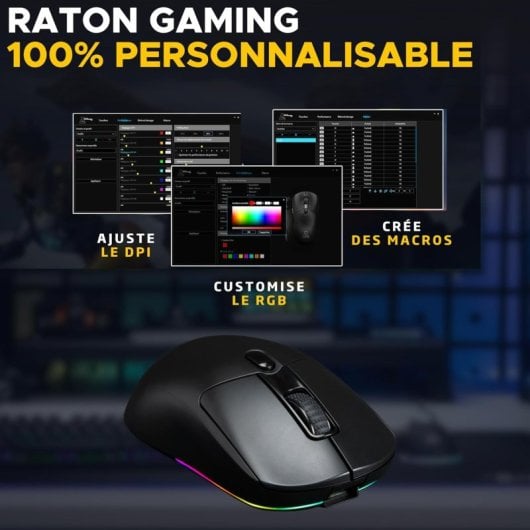 Die G-Lab Kult Titanium Wireless Gaming Mouse 12000DPI Schwarz