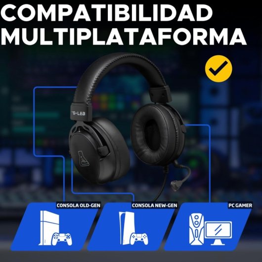 The G-Lab Korp Titanium Auriculares Gaming Negros