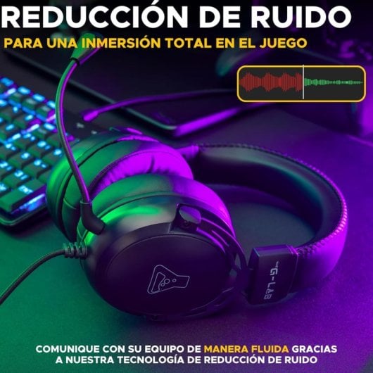 The G-Lab Korp Titanium Auriculares Gaming Negros