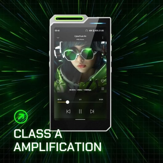 Hiby R4 Hi-Res Player mit Android 12 Silber