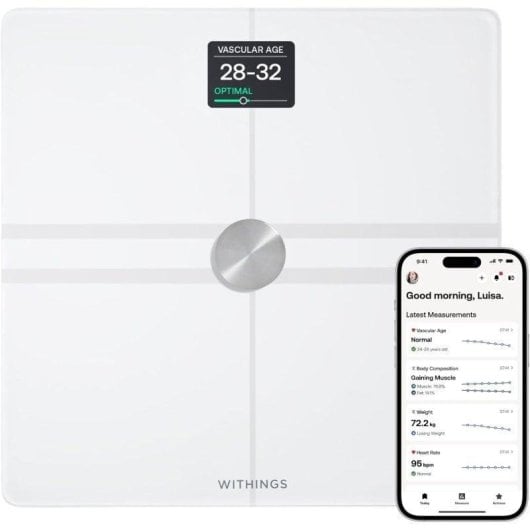 Balança Bioimpedancia Withings Body Comp Até 200kg 8 Parâmetros WiFi LCD