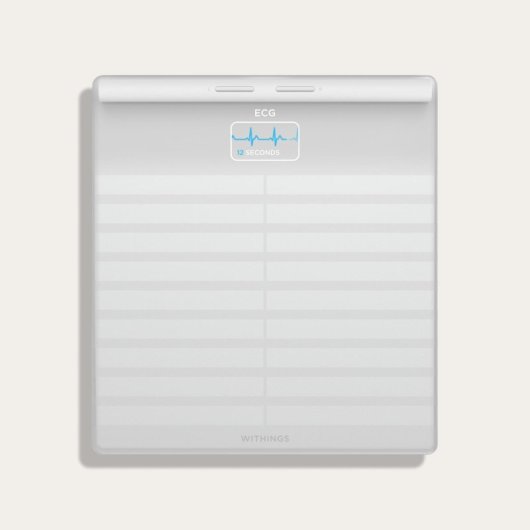 Withings Body Scan Báscula de Baño WiFi con Función de Electrocardiograma Blanca