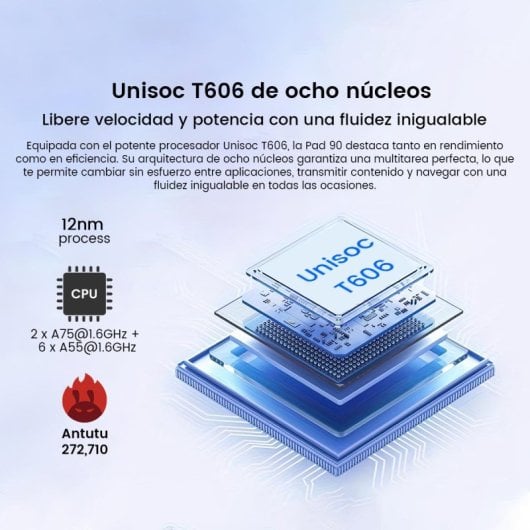OSCAL Pad 90 Tablet PC 10.92" 8/128GB Gris + Teclado Bluetooth Inglés QWERTY