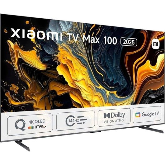 TV Xiaomi QLED TV Max 100 100" 4K UltraHD 144Hz Smart TV Google TV HDR10+ Dolby Vision