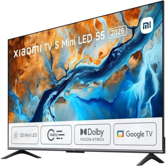 TV Xiaomi QD Mini LED TV S 55" 4K UltraHD 144Hz Smart TV Google TV HDR10 Dolby Vision