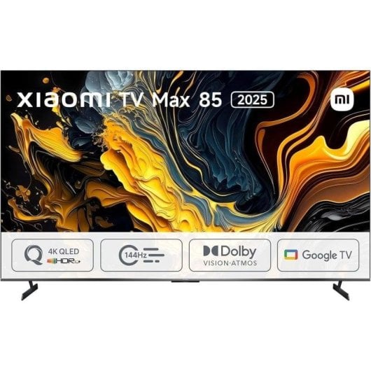 TV Xiaomi QLED TV Max 85 85" 4K UltraHD 144Hz Smart TV Google TV HDR10+ Dolby Vision