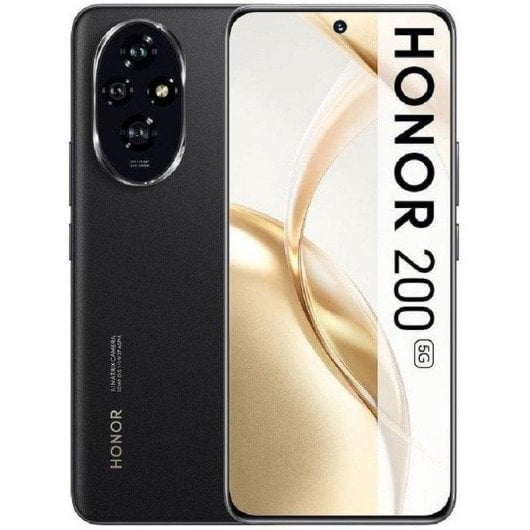 Honor 200 5G 12GB 512GB 6.7" AMOLED 5G Dual SIM Câmara Tripla 50MP Bateria 5200mAh Android 14 Preto