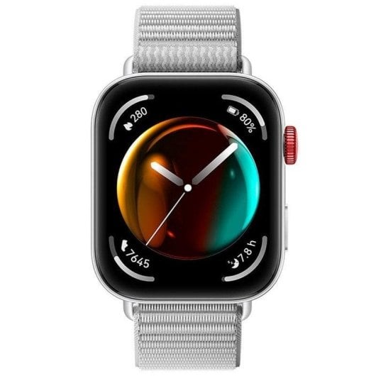 Huawei Watch Fit 3 Bluetooth GPS NFC 43mm AMOLED Argent Gris Taille Unique Étanche 5ATM SpO2 Pulsomètre