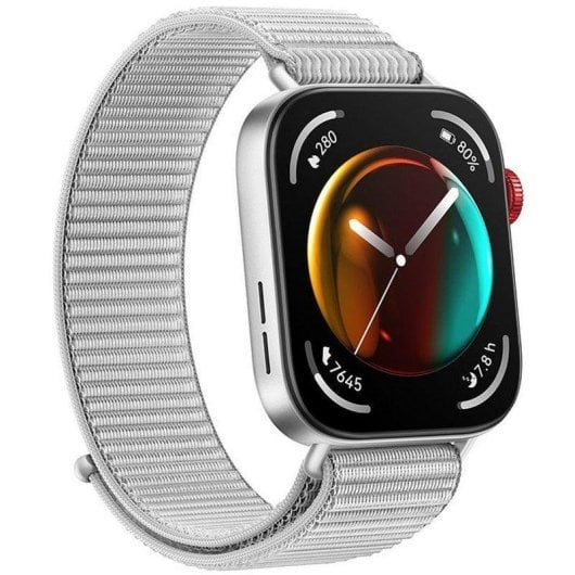 Huawei Watch Fit 3 Bluetooth GPS NFC 43mm AMOLED Argent Gris Taille Unique Étanche 5ATM SpO2 Pulsomètre