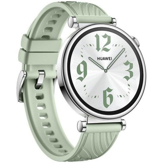 Huawei WATCH GT 4 Bluetooth GPS NFC 41mm AMOLED Argent Vert Taille Unique Étanche 5ATM SpO2 Pulsomètre