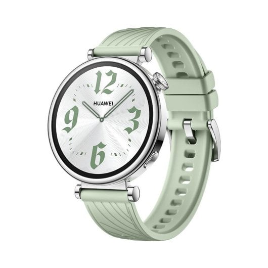 Huawei WATCH GT 4 Bluetooth GPS NFC 41mm AMOLED Argent Vert Taille Unique Étanche 5ATM SpO2 Pulsomètre