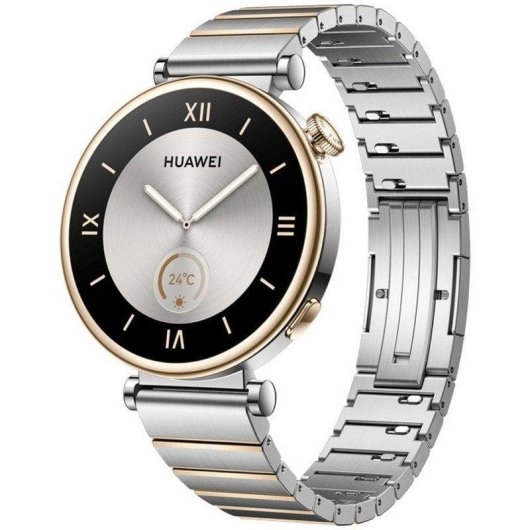 Huawei WATCH GT 4 Bluetooth GPS NFC 41mm AMOLED Prata M Resistência Água 5ATM SpO2 Pulsímetro