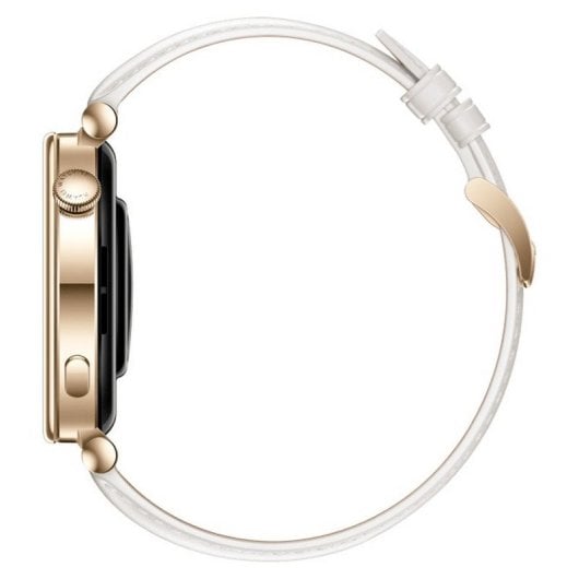 Huawei WATCH GT 4 AMOLED 41mm Reloj Smartwatch Dorado con Correa de Cuero Blanca