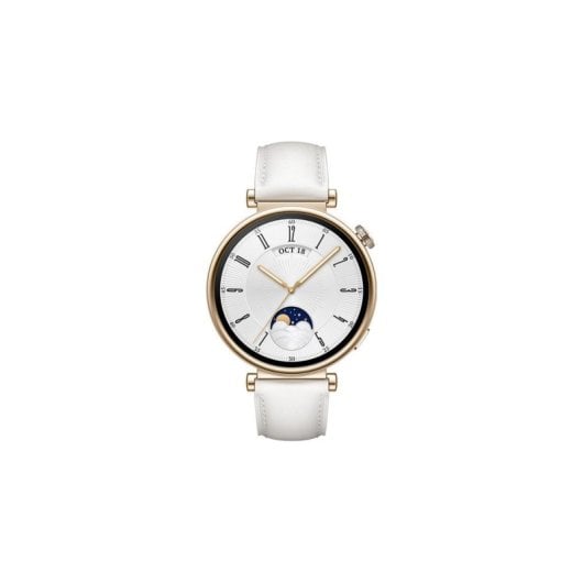Huawei WATCH GT 4 Bluetooth GPS NFC 41mm AMOLED Or Blanc M Étanche 5ATM SpO2 Pulsomètre