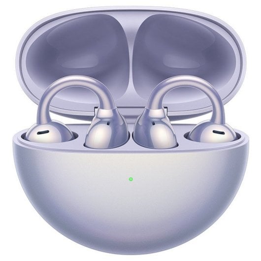 Huawei FreeClip Auriculares Open-ear Bluetooth con Estuche de Carga Inalámbrica Púrpura