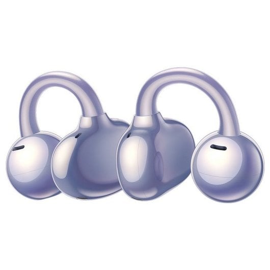 Huawei FreeClip Auriculares Open-ear Bluetooth con Estuche de Carga Inalámbrica Púrpura