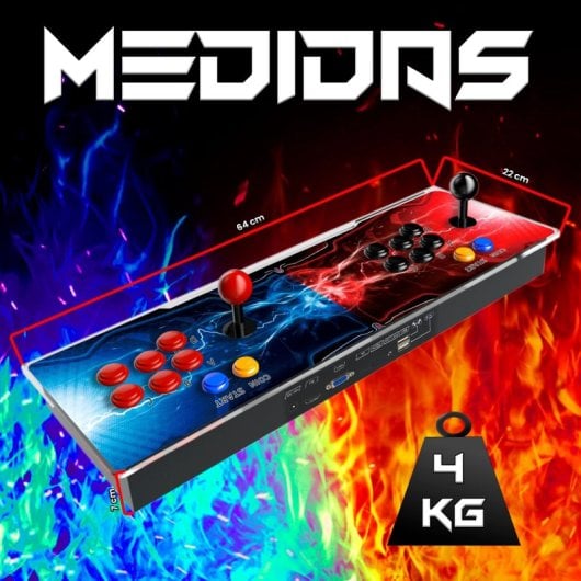 UnicView Pandora Box Extreme con 11000 Juegos, Joysticks y Botones Arcade