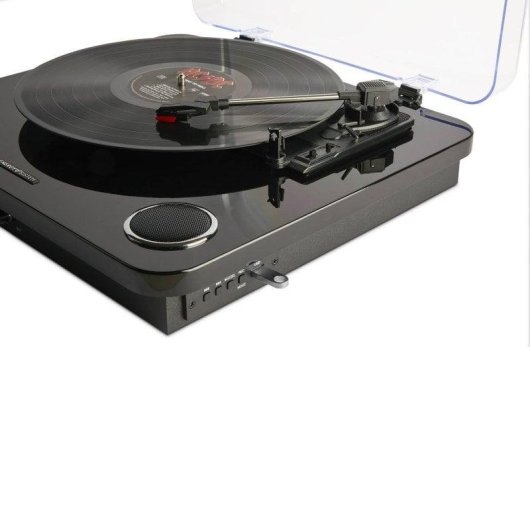 Tocadiscos Energy Sistem BlackSpin 10 W Bluetooth USB-MP3 tracción por correa negro