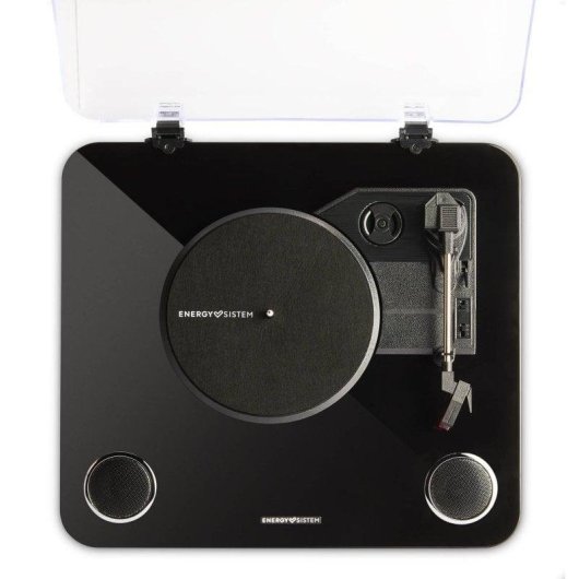 Tocadiscos Energy Sistem BlackSpin 10 W Bluetooth USB-MP3 tracción por correa negro