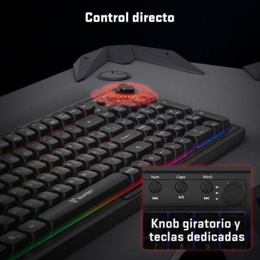 Tempest Combo 3100 PRO RGB Teclado + Ratón + Auriculares + Alfombrilla
