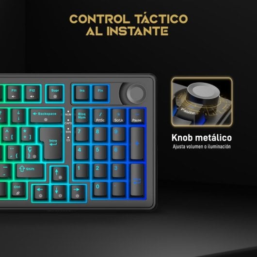 Forgeon Meteor Teclado Gaming Wireless RGB 98% Negro