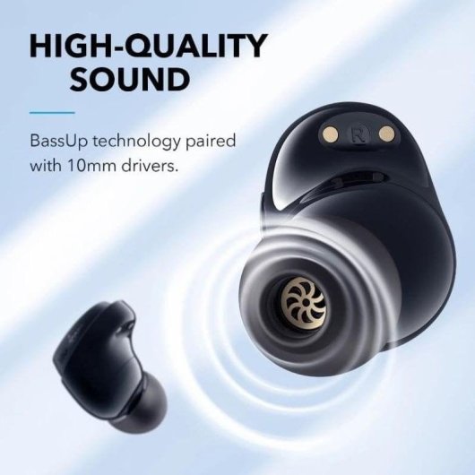 Auriculares Soundcore Dot 3i V2 sem fios Bluetooth ANC, 36h autonomia, IPX5 preto