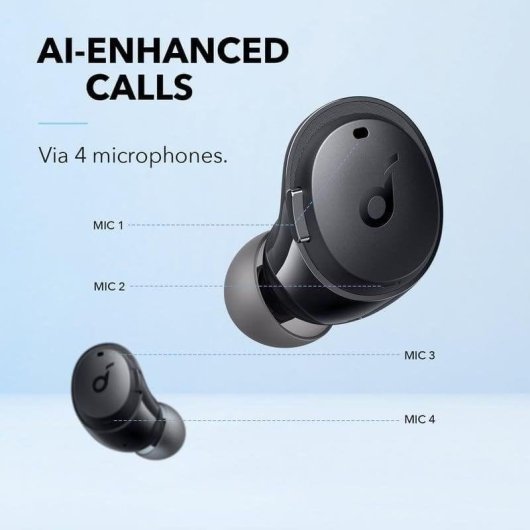 Auriculares Soundcore Dot 3i V2 sem fios Bluetooth ANC, 36h autonomia, IPX5 preto