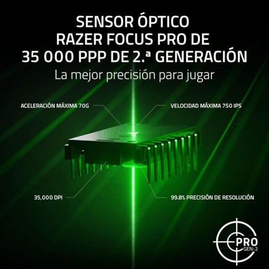 Razer Basilisk V3 35K Ratón Gaming Óptico RGB 35000 DPI Negro