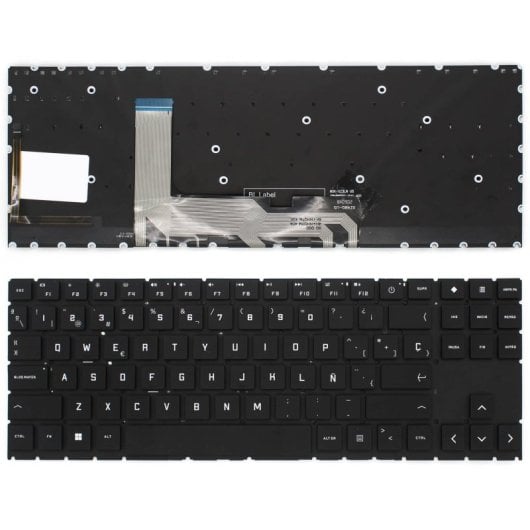 Portatilmovil Teclado para Portátil HP Omen 15-ek 15-ec 15-en 16-b Series V193446CS1 Negro