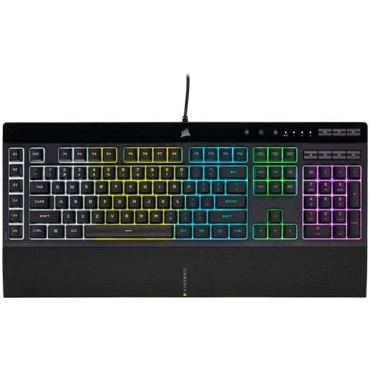 Corsair Pack Gaming Teclado K55 RGB PRO Fr+ Auriculares HS50 PRO + Ratón HARPOON RGB PRO + MM100