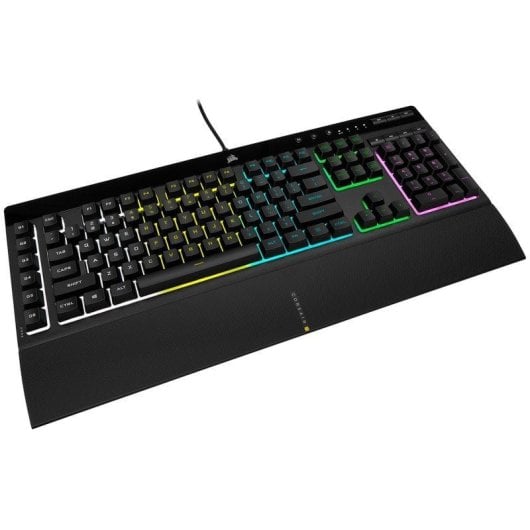 Corsair Pack Gaming Teclado K55 RGB PRO Fr+ Auriculares HS50 PRO + Ratón HARPOON RGB PRO + MM100