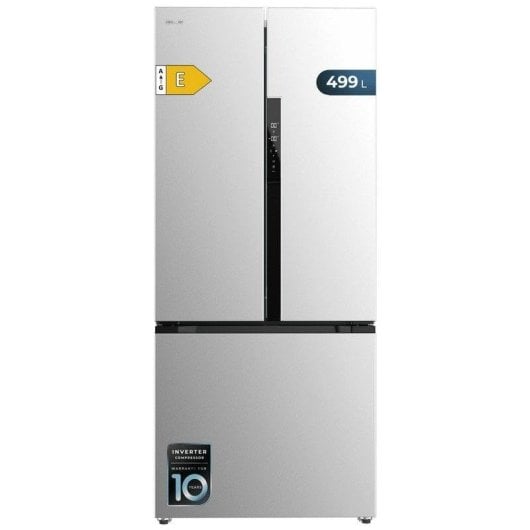 Cecotec Bolero CoolMarket FD 499 Inox E Frigorífico Americano Puerta Francesa E Acero Inoxidable