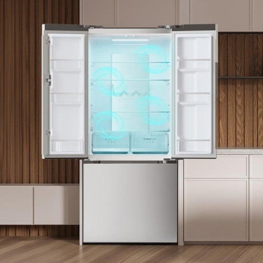 Cecotec Bolero CoolMarket FD 499 Inox E Frigorífico Americano Puerta Francesa E Acero Inoxidable