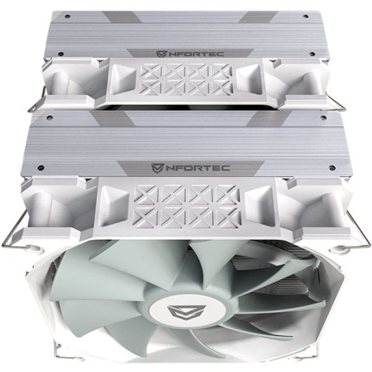 Nfortec Sculptor X2 Cooler de CPU 2x120mm ARGB TDP até 240W Branco