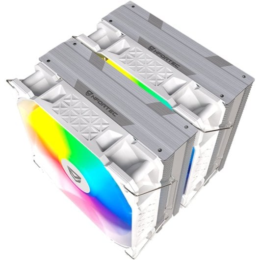Nfortec Sculptor X2 Cooler de CPU 2x120mm ARGB TDP até 240W Branco